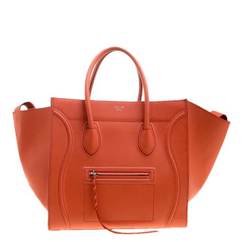 celine orange phantom bag|authentic celine phantom bag.